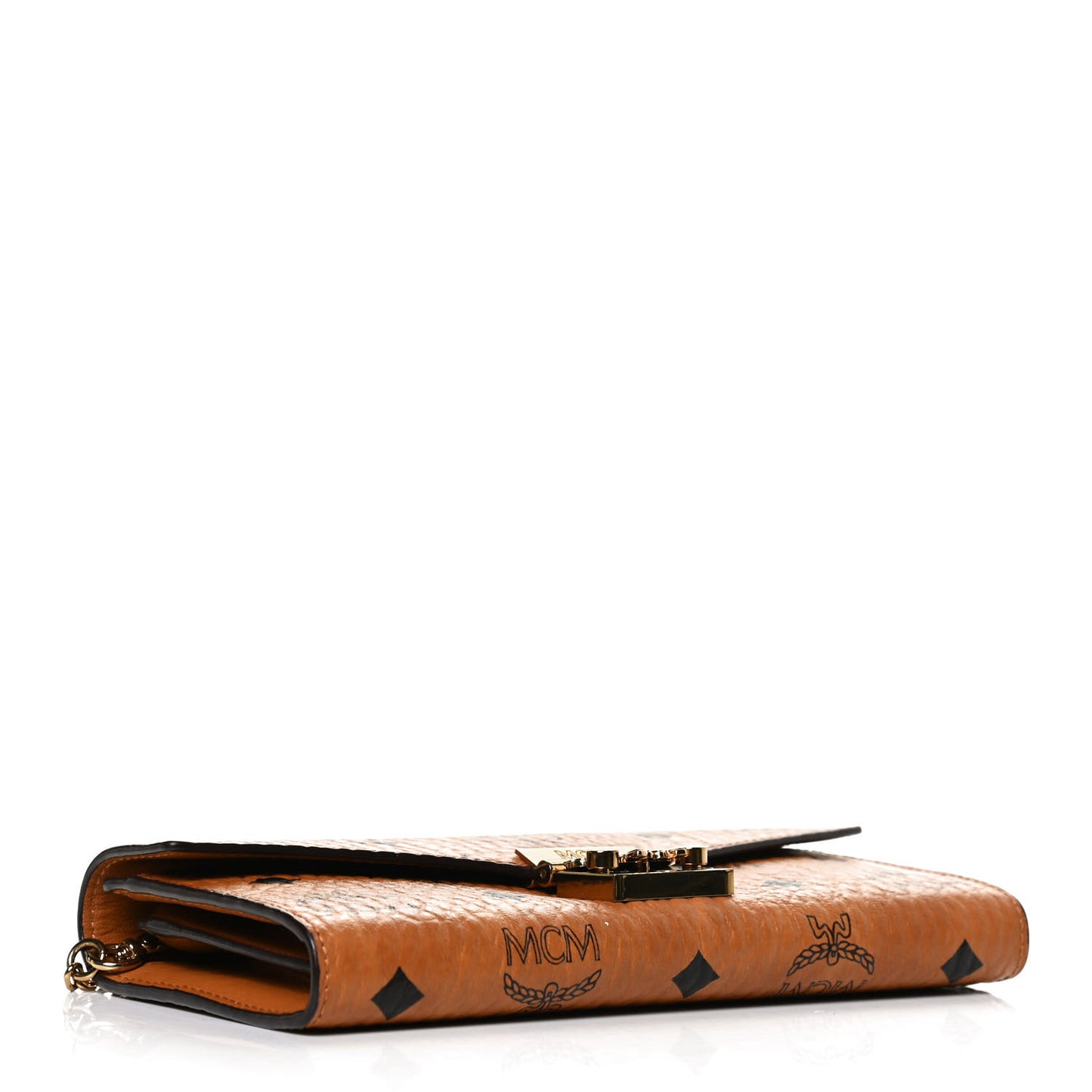 Visetos Large Patricia Wallet On Chain Cognac