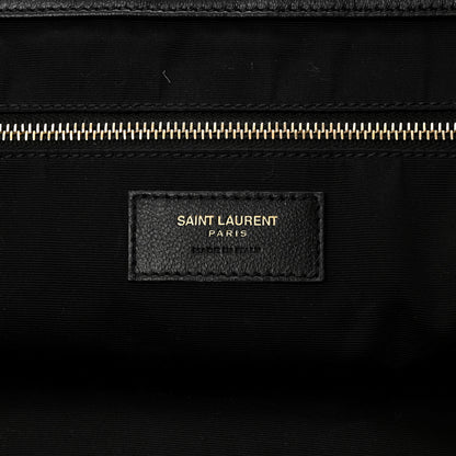 Saint Laurent Lambskin Quilted Maxi Icare Shopping Tote Black 7 of 12