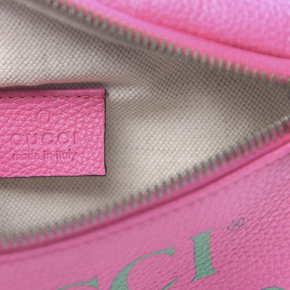 Gucci Grained Calfskin Small Logo Belt Bag Box Pink Green 7 of 10