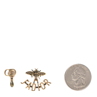 Christian Dior Metal J'Adior Earrings Aged Gold 2 of 4