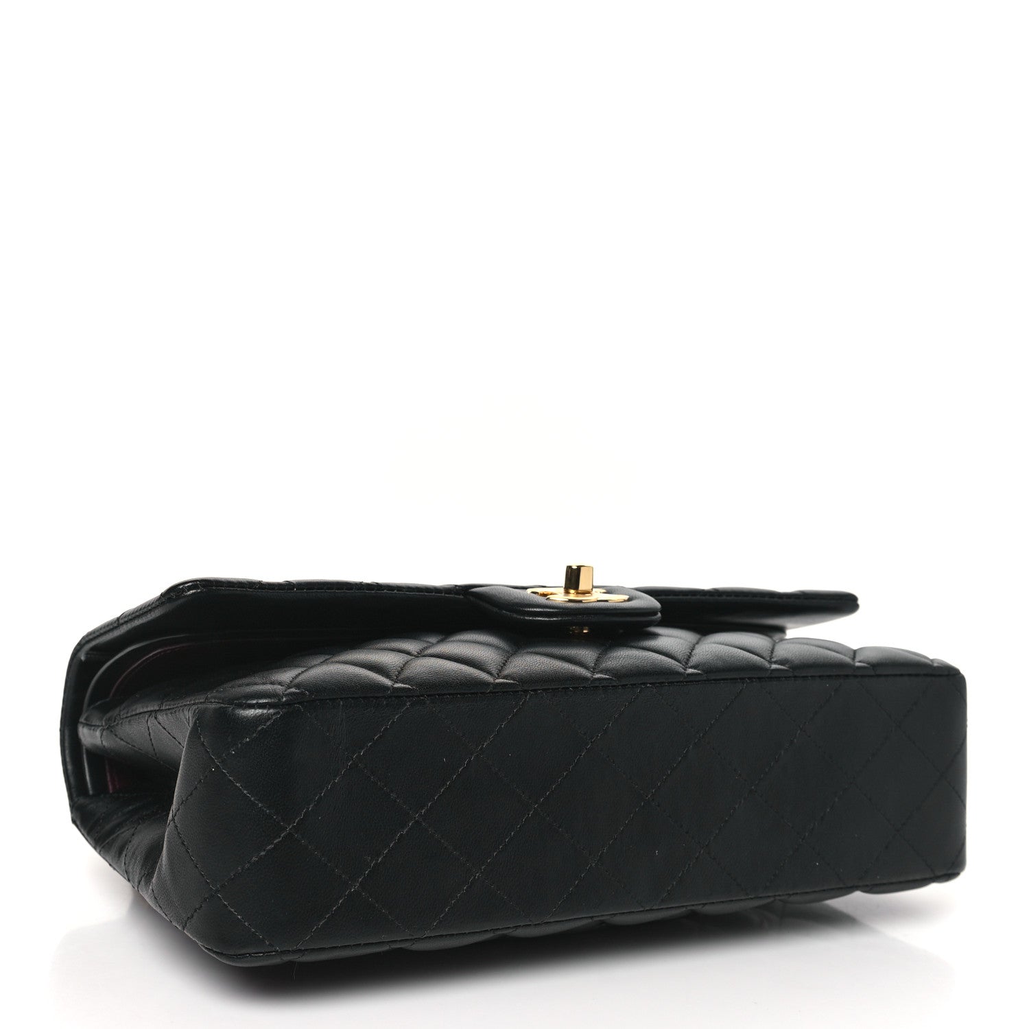 Chanel Lambskin Quilted Medium Double Flap Black 4 of 10