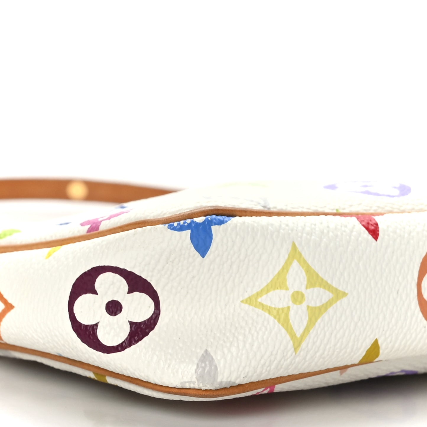 Monogram Multicolor Pochette Accessories White