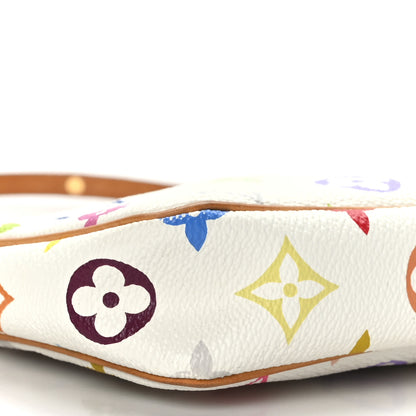 Louis Vuitton Monogram Multicolor Pochette Accessories White 8 of 9