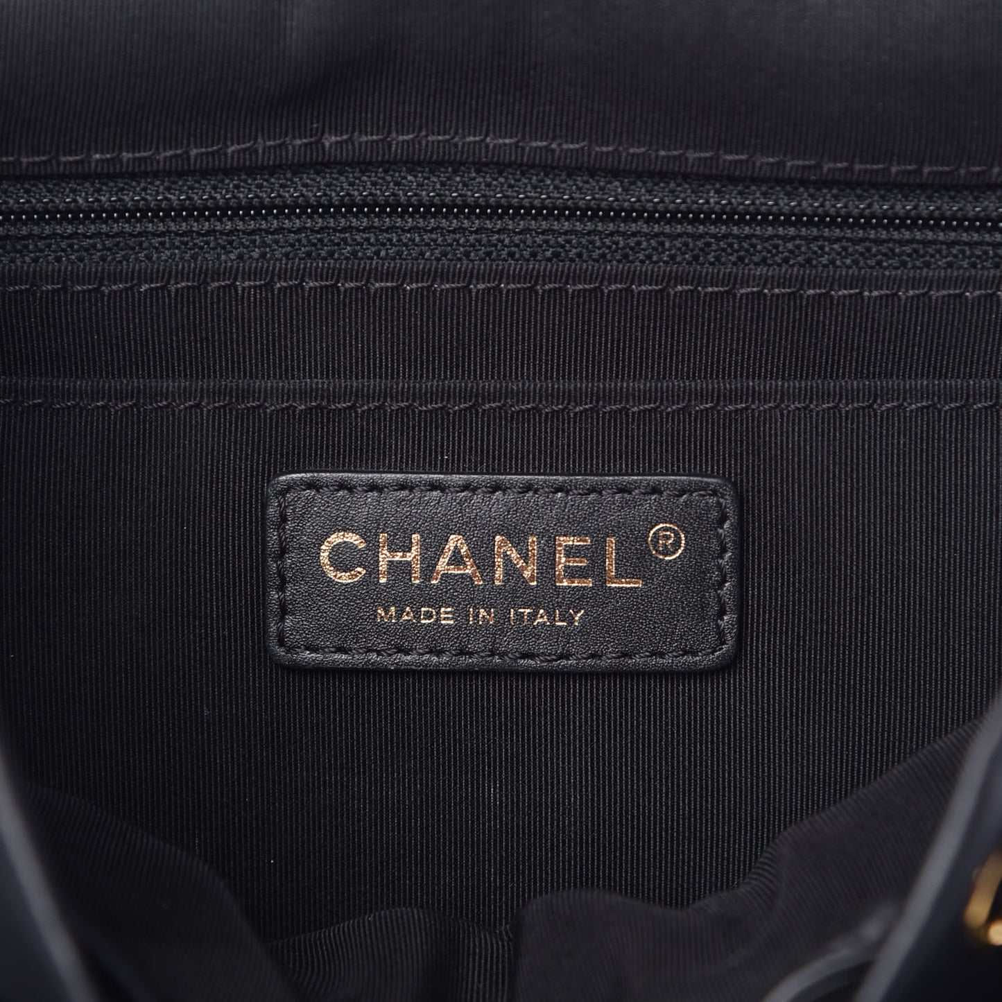 Calfskin Chevron Quilted Small Urban Spirit Backpack Black
