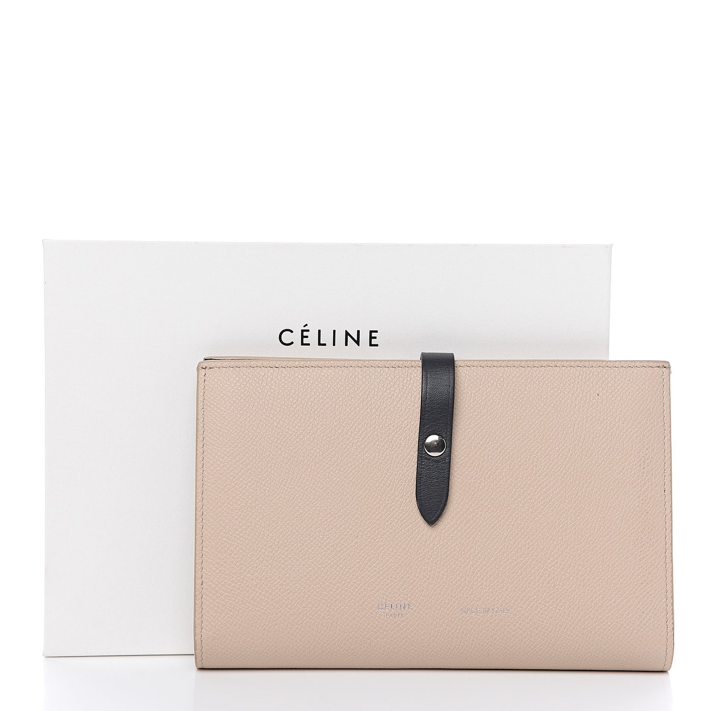 Calfskin Large Multifunction Strap Wallet Ballerina