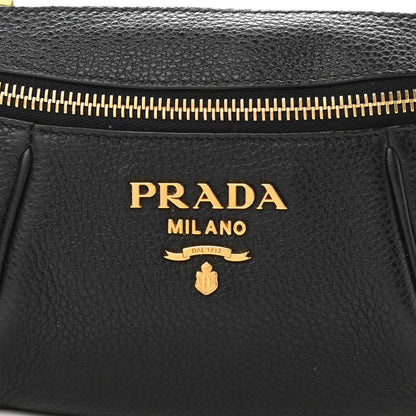 Prada Vitello Daino Small Belt Bag Black 8 of 10