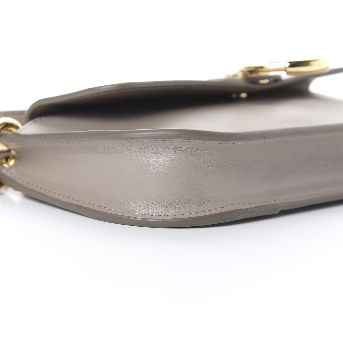 Shiny Calfskin Small Tess Crossbody Motty Grey