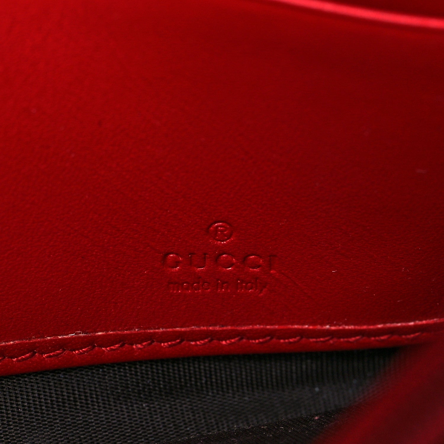 Gucci Moon Calfskin Continental Wallet New Rosette Hibiscus Red 6 of 7