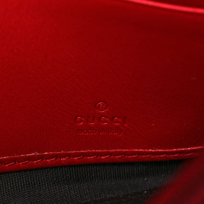 Gucci Moon Calfskin Continental Wallet New Rosette Hibiscus Red 6 of 7