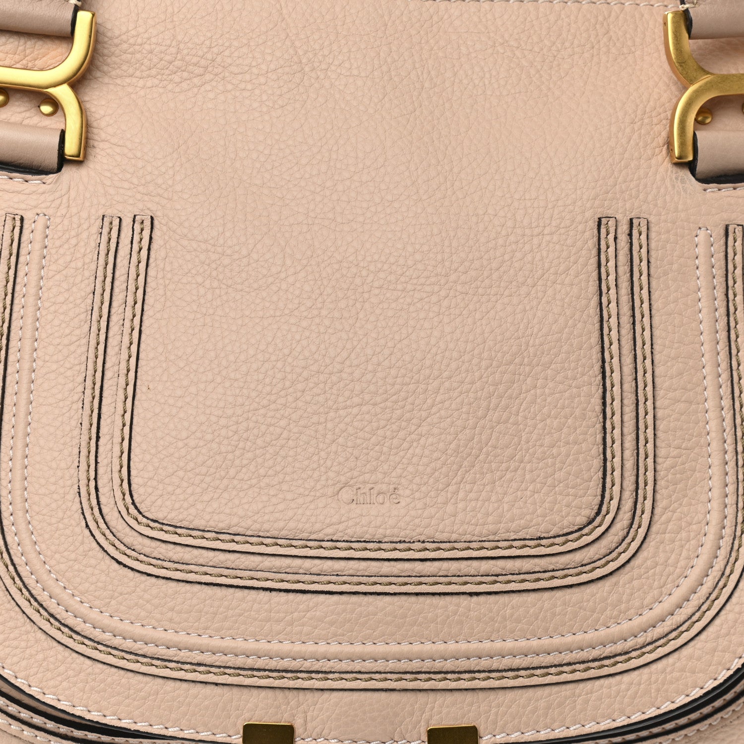 Chloe Calfskin Medium Marcie Satchel Powder Beige 7 of 11