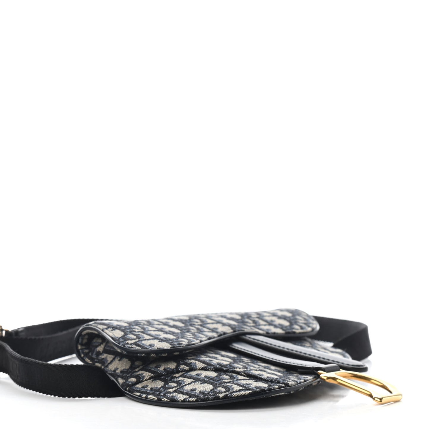 Oblique Saddle Belt Bag Blue