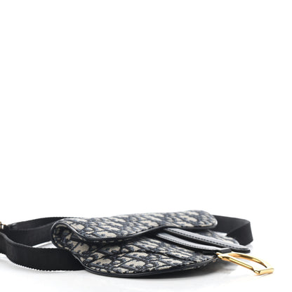 Christian Dior Oblique Saddle Belt Bag Blue 4 of 7