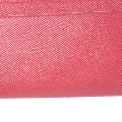 Prada Saffiano Metal Oro Chain Wallet Peonia 12 of 22