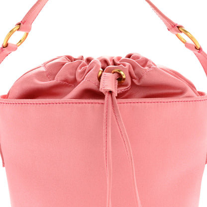 Prada Satin Raso Bucket Bag Pink 7 of 12
