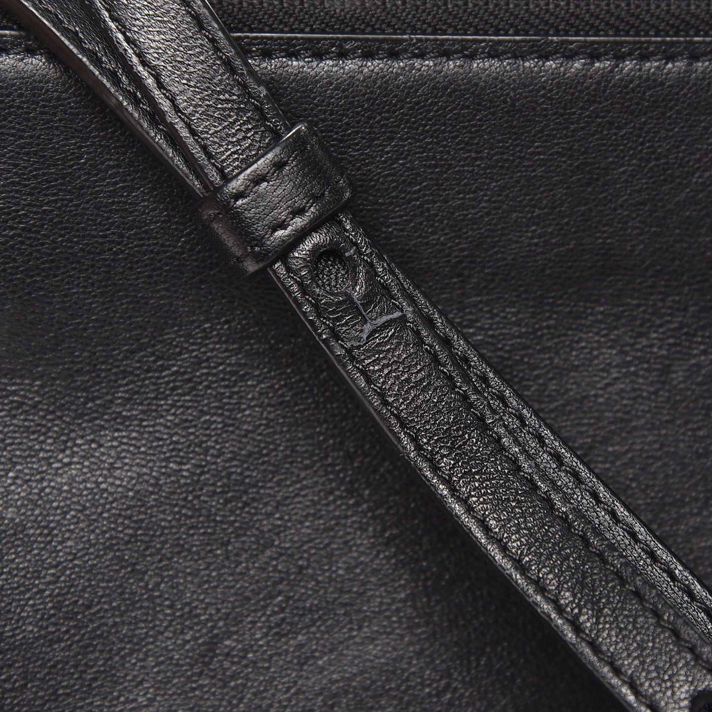 Lambskin Large Trio Crossbody Bag Black
