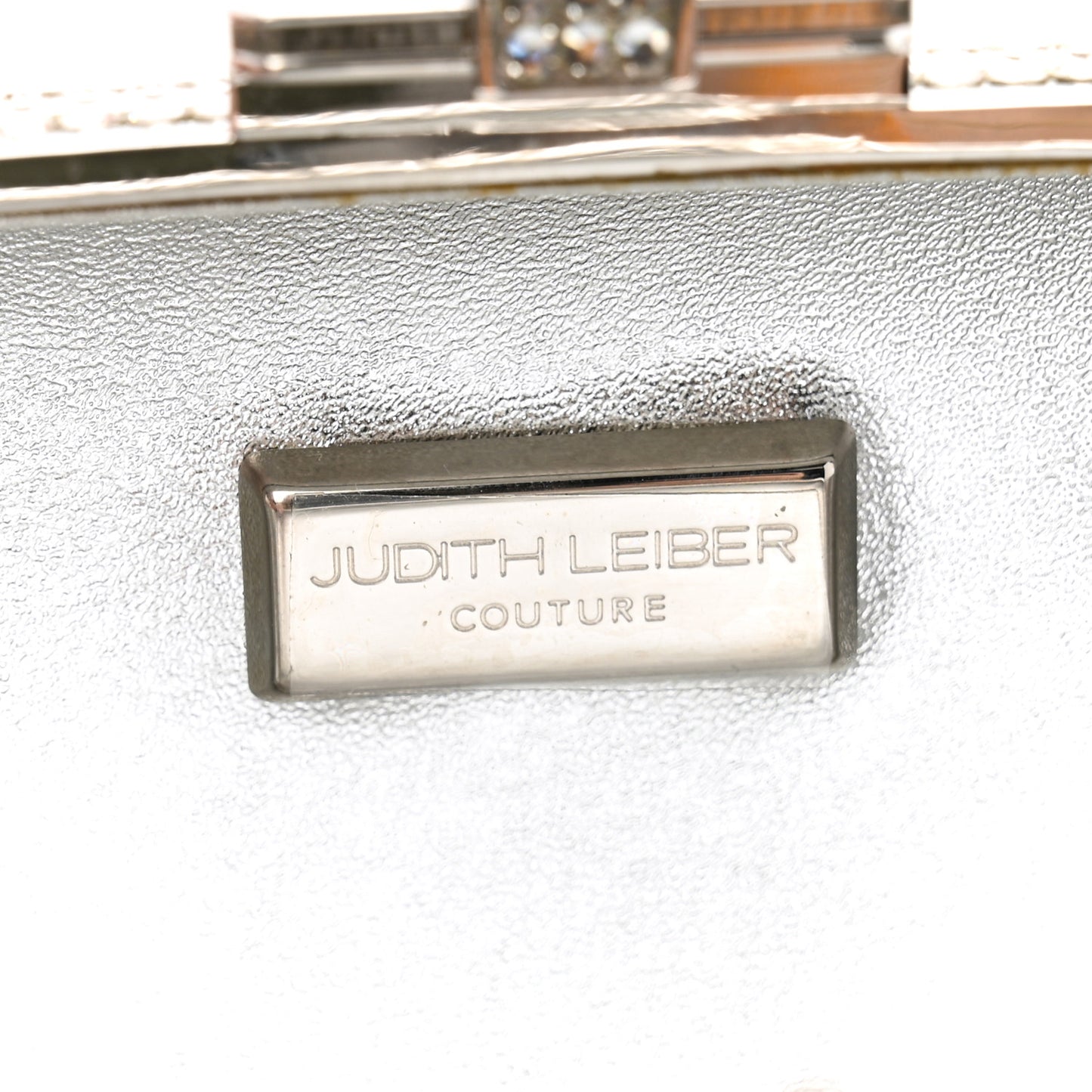 Swarovski Crystal Minaudiere Clutch Silver