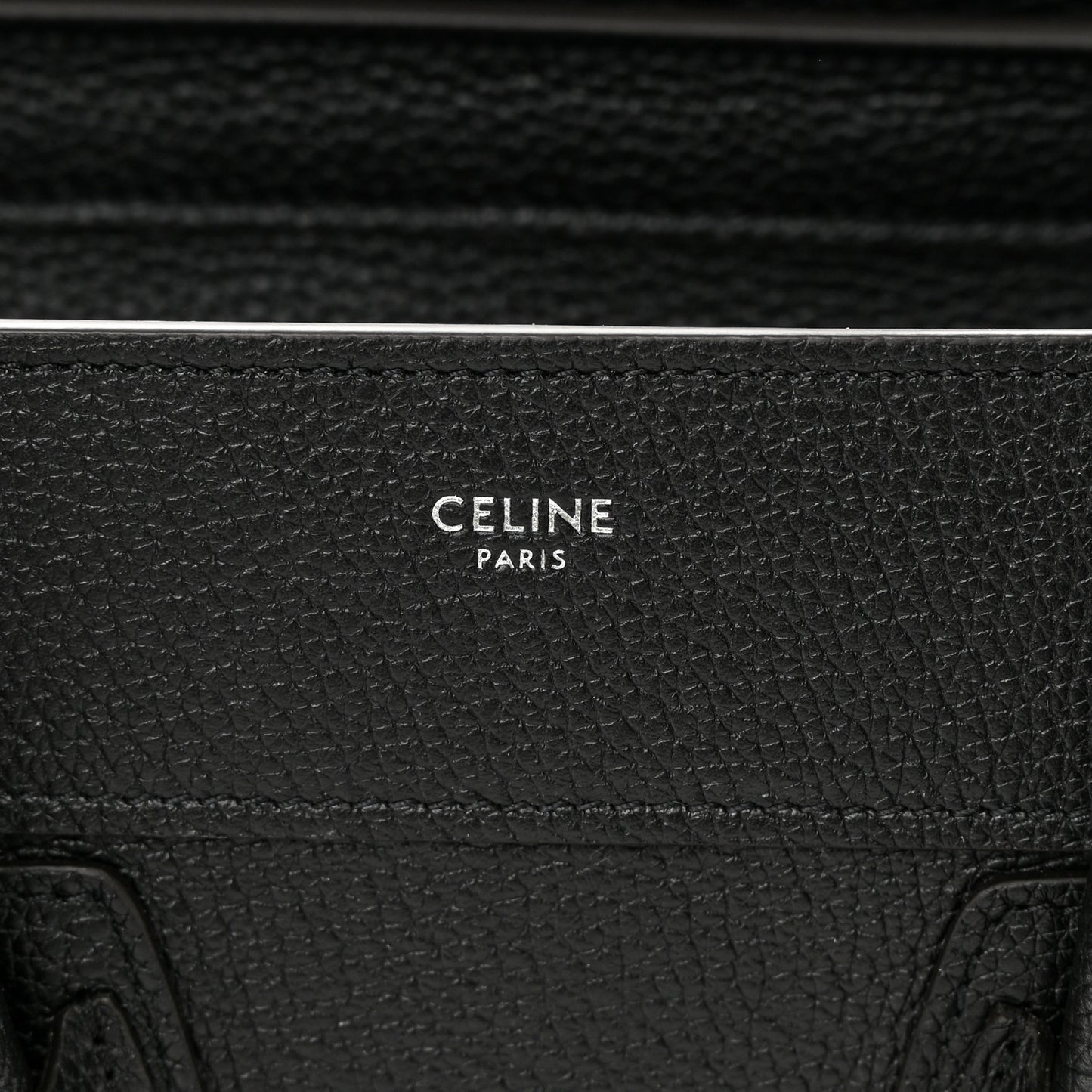 Drummed Calfskin Micro Luggage Black