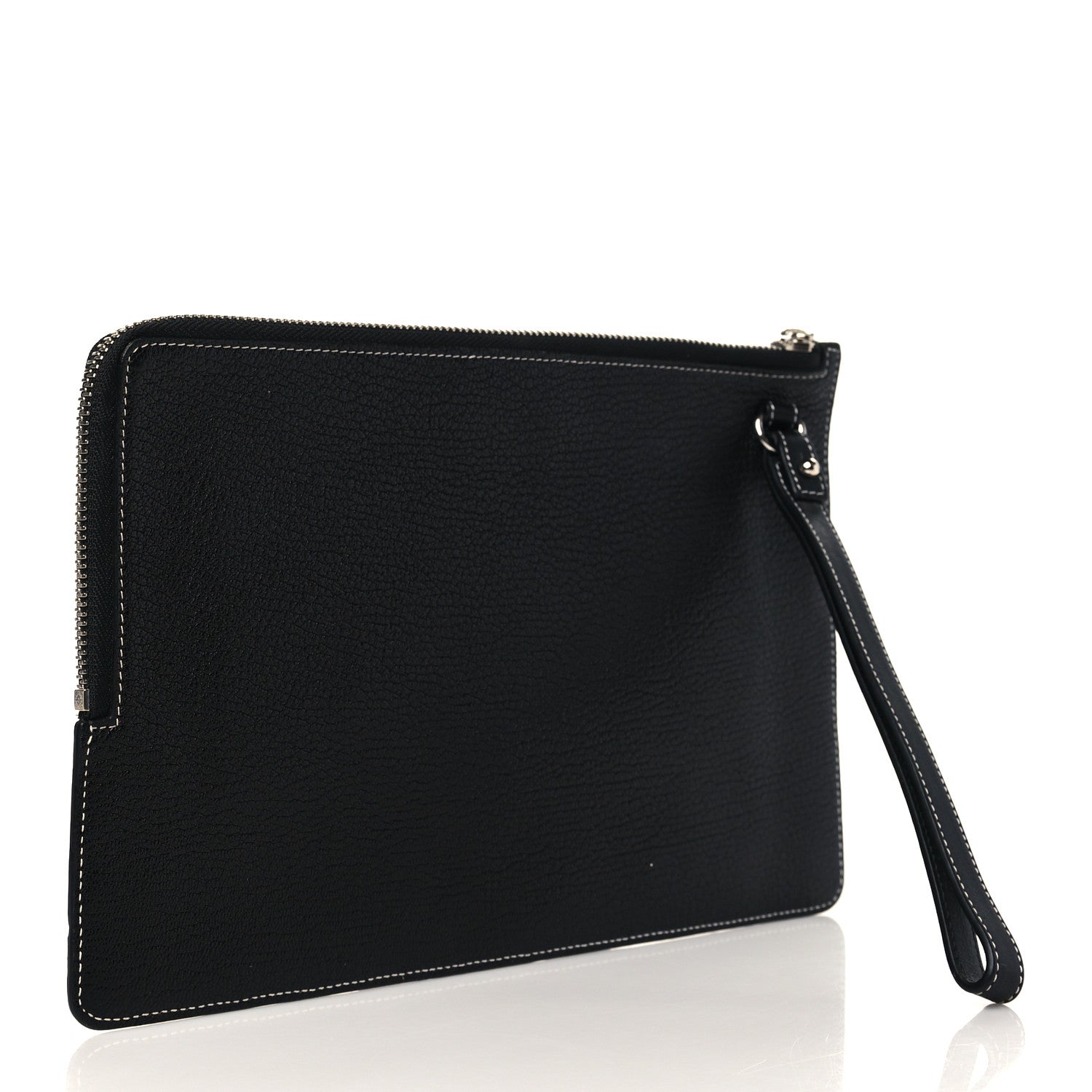 Loewe Wool Calfskin Puzzle Flat Pouch Black Multicolor 3 of 6