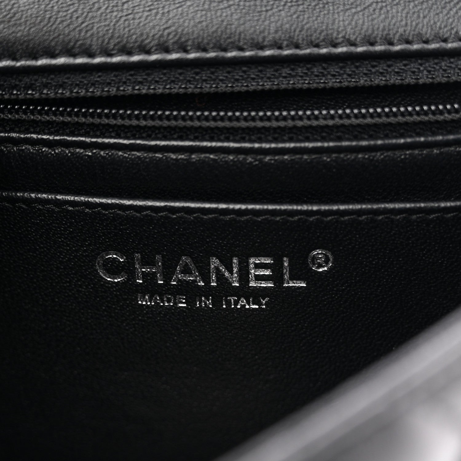 Chanel Lambskin Quilted Mini Square Flap Black 6 of 10