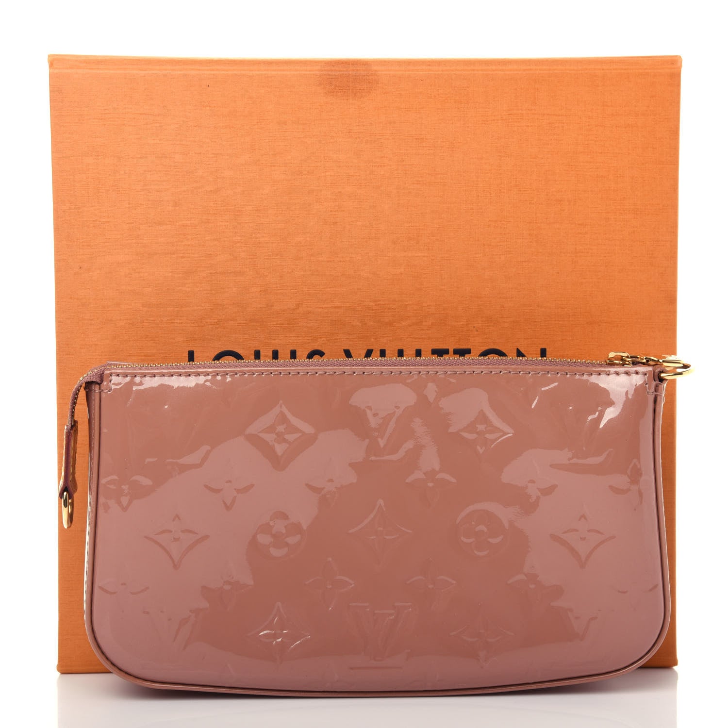 Louis Vuitton Vernis Pochette Accessories NM Rose Velours 8 of 9