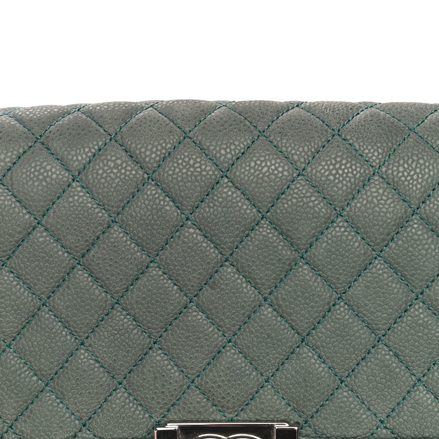 Chanel Iridescent Caviar Quilted Medium Boy Flap Green 15 of 21