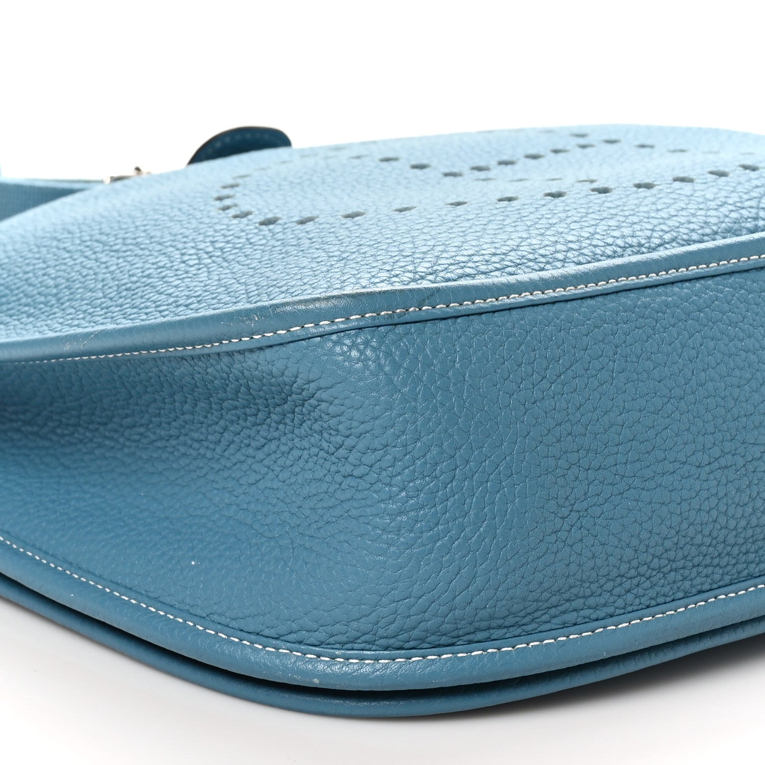 Hermes Taurillon Clemence Evelyne III PM Blue Jean 9 of 12