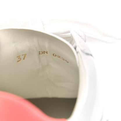 Givenchy Calfskin Womens Urban Street Sneakers 37 White Neon Pink 8 of 9