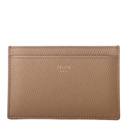 Celine Grained Calfskin Card Holder Light Camel 1 of 8