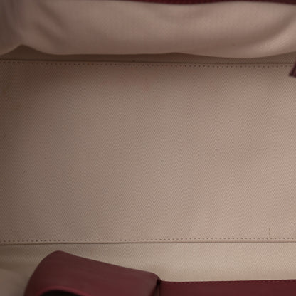 The Row Polished Saddle Calfskin Soft Margaux 15 Amaranto 5 of 15