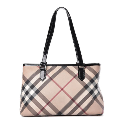 Burberry Supernova Check Regent Tote Black 1 of 17