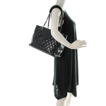 Chanel Caviar Quilted Grand Shopping Tote GST Black 2 of 7