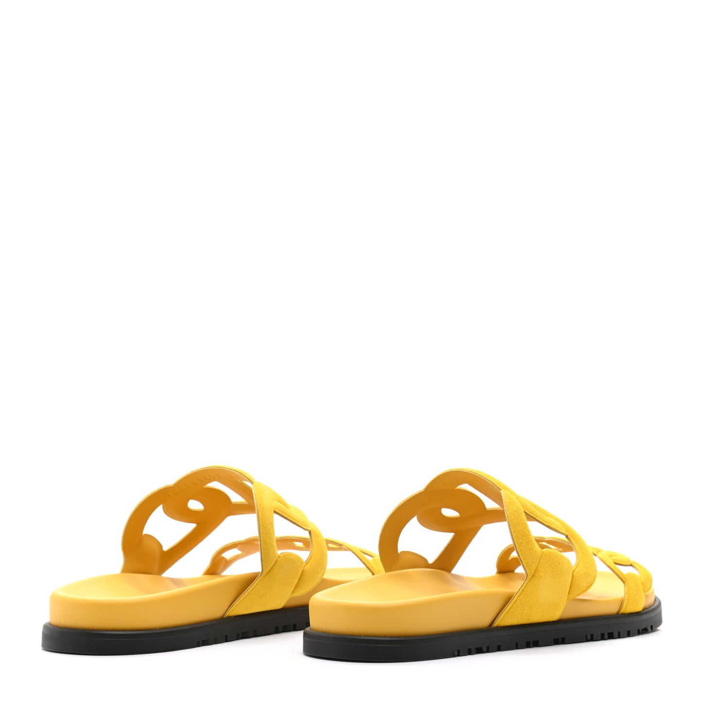Suede Goatskin Extra Sandals 39 Jaune Sable