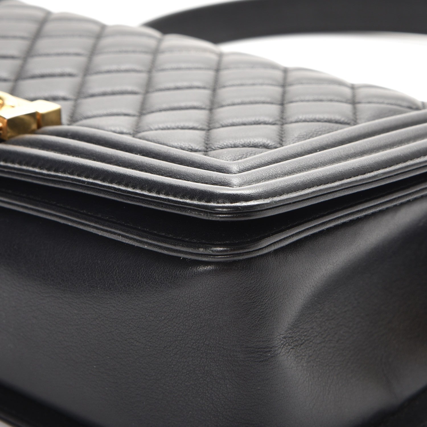 Chanel Calfskin Quilted Medium Boy Flap Black 12 of 15