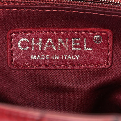 Chanel Lambskin Vertical Stitch Jumbo Single Flap Dark Red 5 of 16