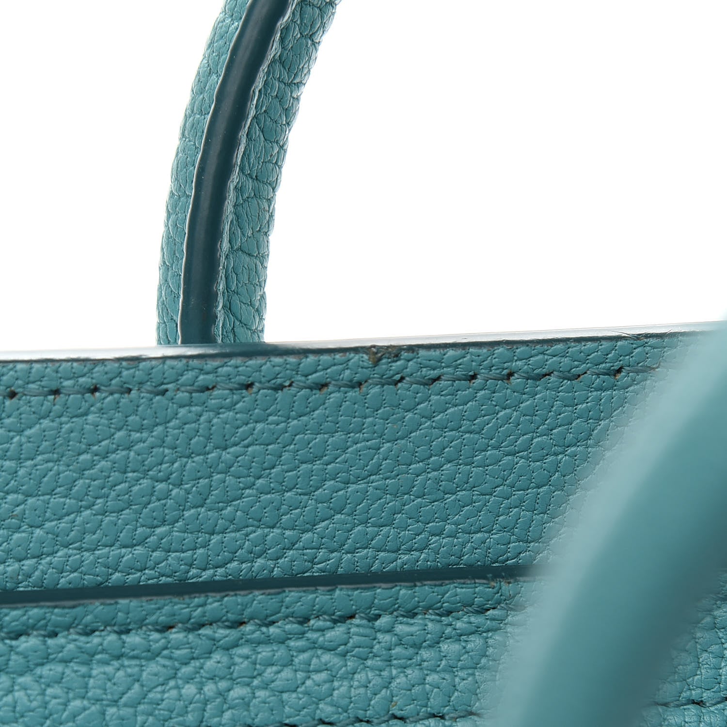 Celine Drummed Calfskin Nano Luggage Celadon 8 of 10