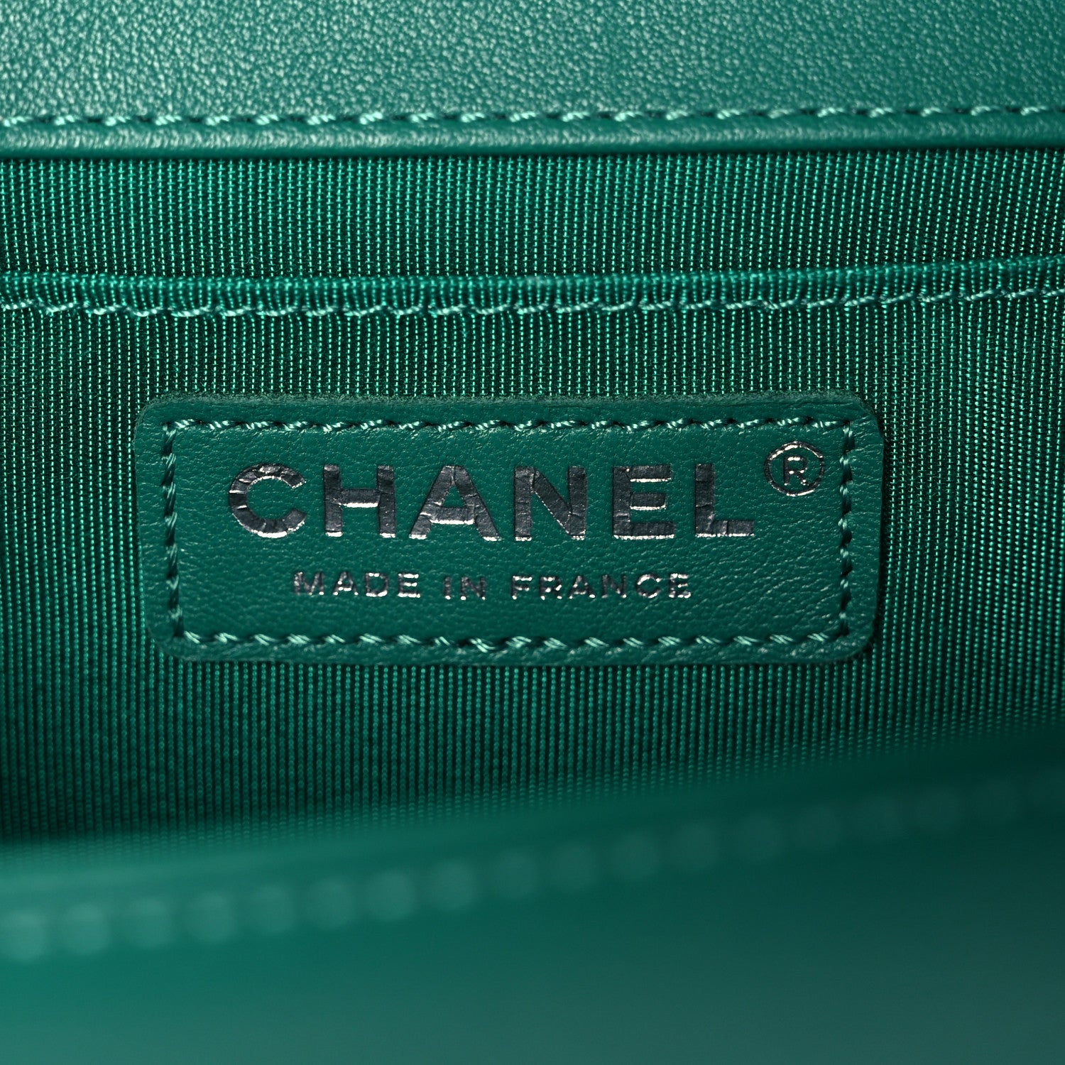 Chanel Lambskin Quilted Medium Boy Flap Green 6 of 12