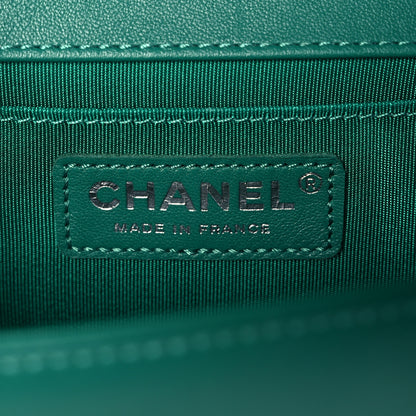 Chanel Lambskin Quilted Medium Boy Flap Green 6 of 12