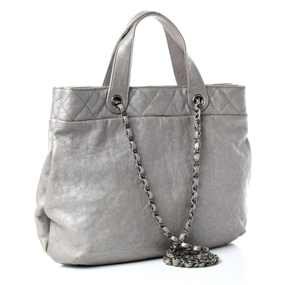 Chanel Calfskin Large Trianon Tote Grey 3 of 11