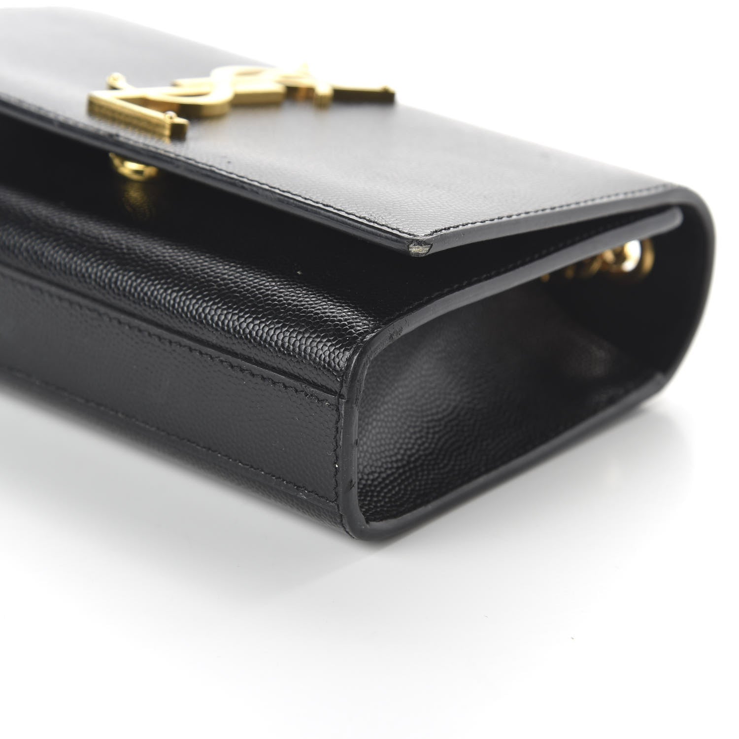Saint Laurent Grain De Poudre Small Monogram Kate Satchel Black 7 of 12