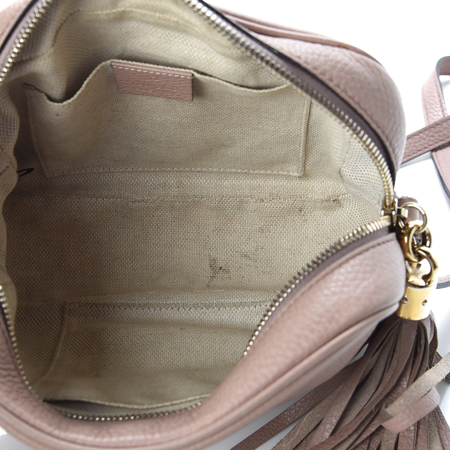 Gucci Cellarius Calfskin Small Soho Disco Bag Dark Cipria 5 of 9