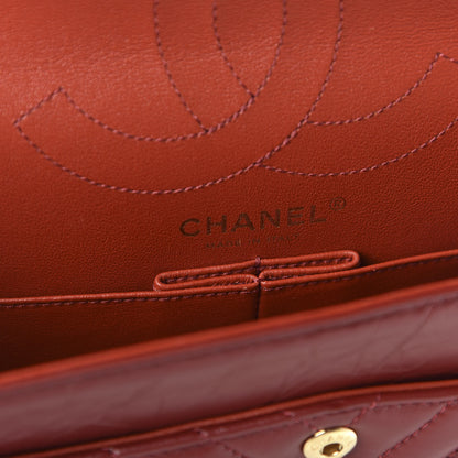 Chanel Aged Calfskin Chevron Quilted 2.55 Reissue 226 Flap Red 8 of 11