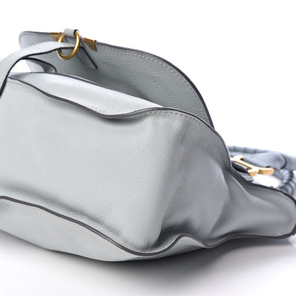 Chloe Calfskin Medium Marcie Satchel Icy Blue 9 of 10