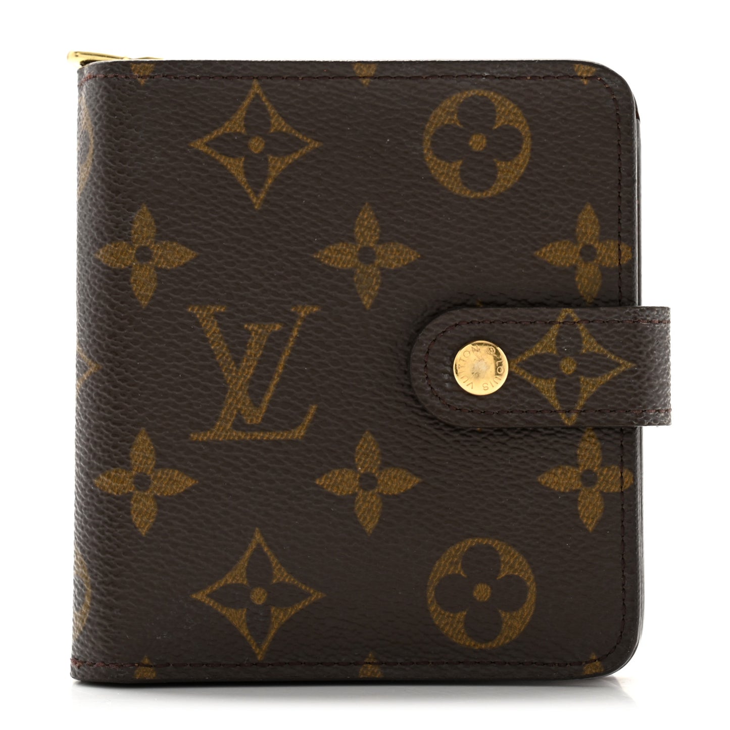 Monogram Compact Zippe Zipped Wallet