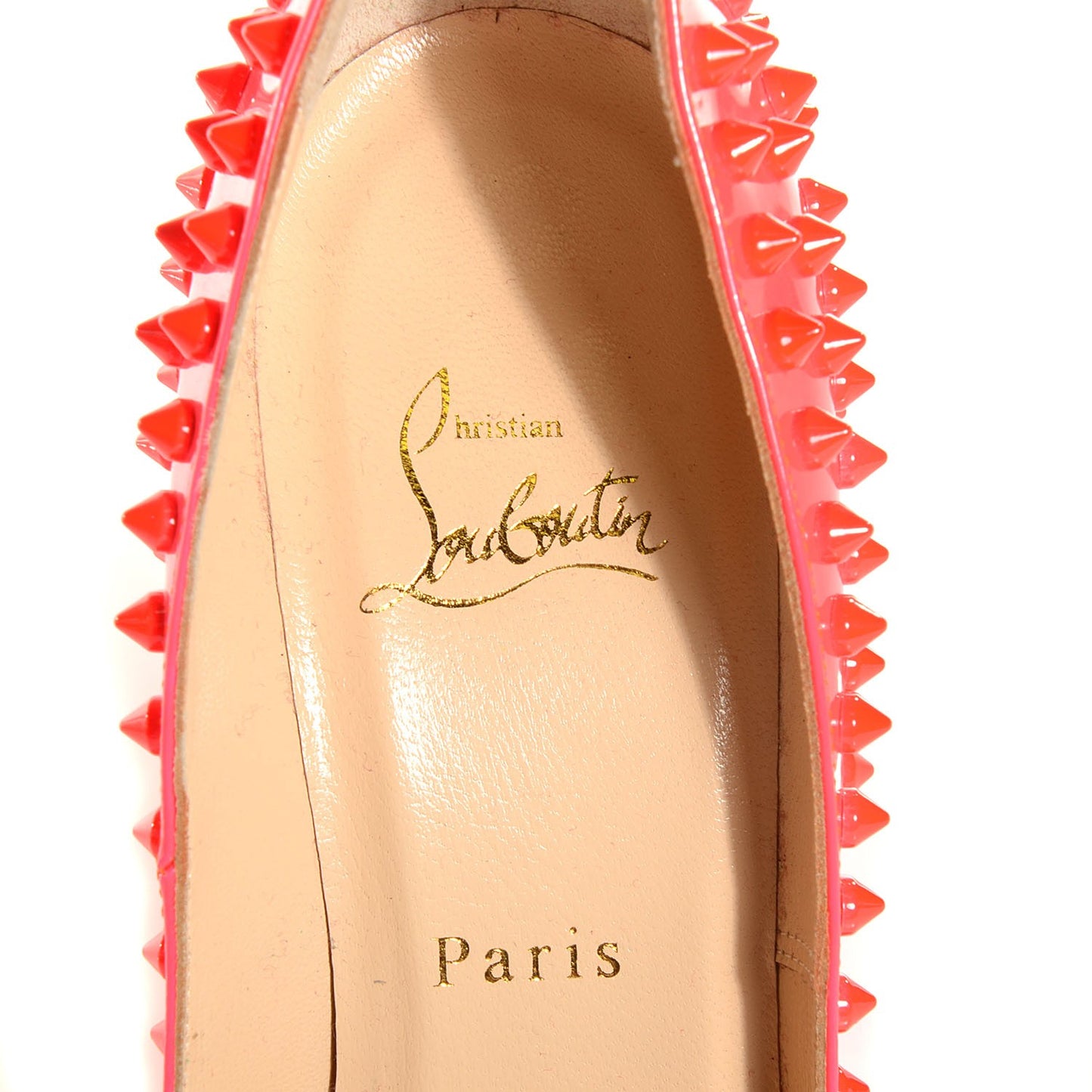 Patent Pigalle Spikes 120 Pumps 37.5 Fluo Rose Paris