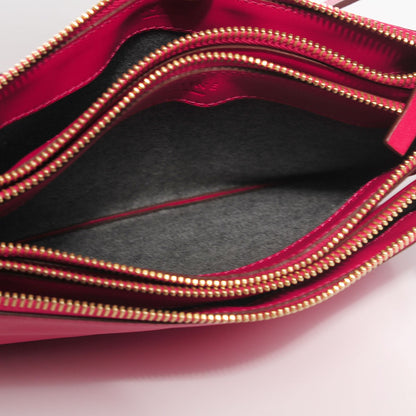 Celine Lambskin Small Trio Crossbody Bag Fuchsia 5 of 9