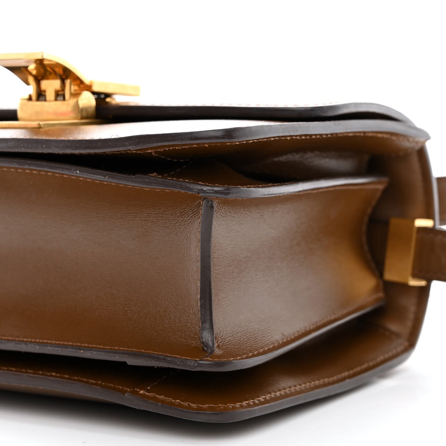 Smooth Calfskin Small Classic Box Flap Bag Camel