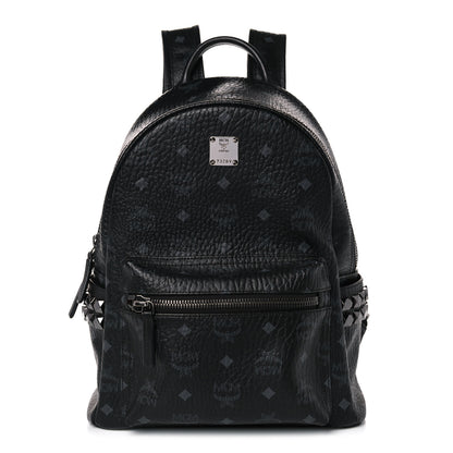 MCM Visetos Small Side Stud Stark Backpack Black 1 of 10
