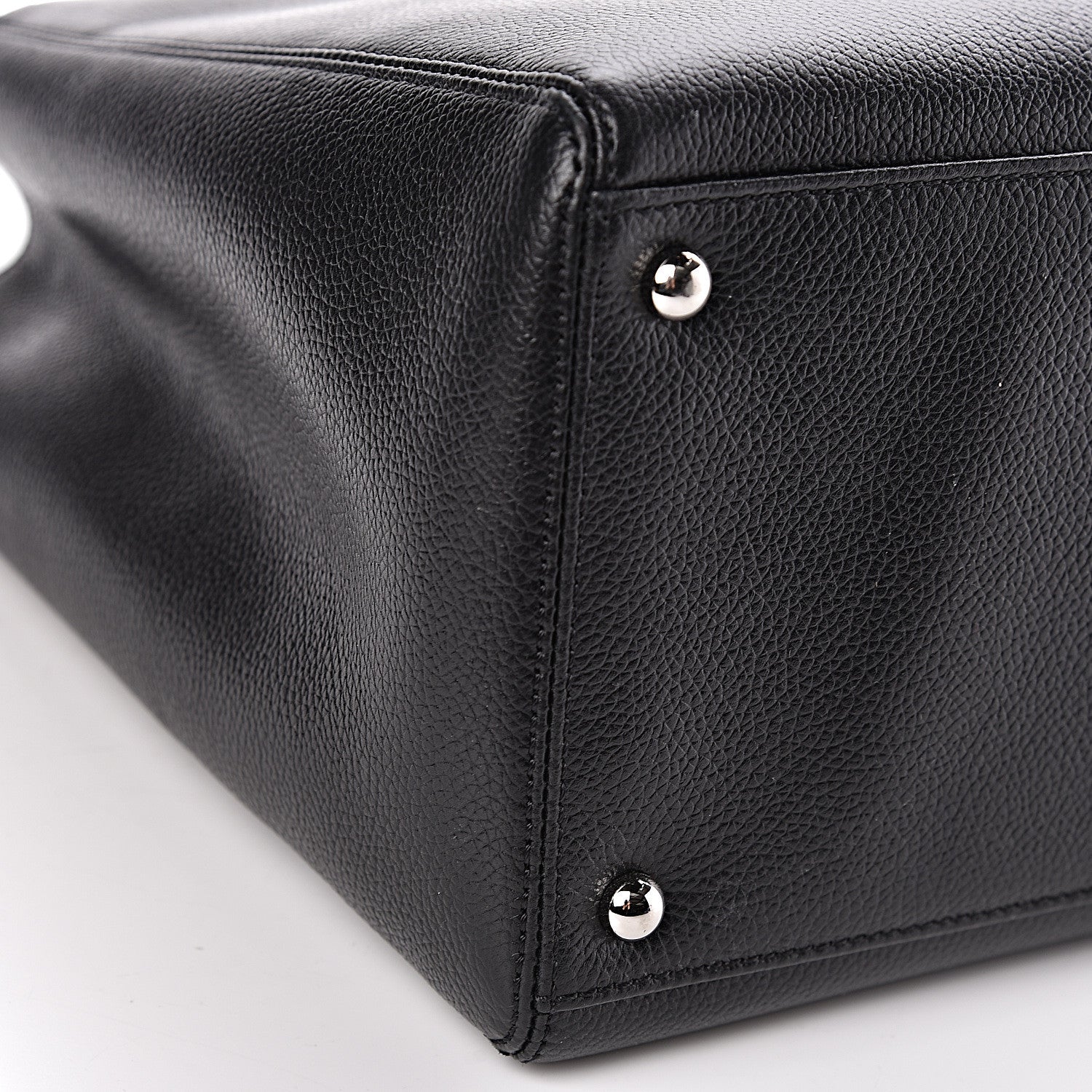 Chanel Calfskin Cerf Executive Shopper Tote Black 10 of 12