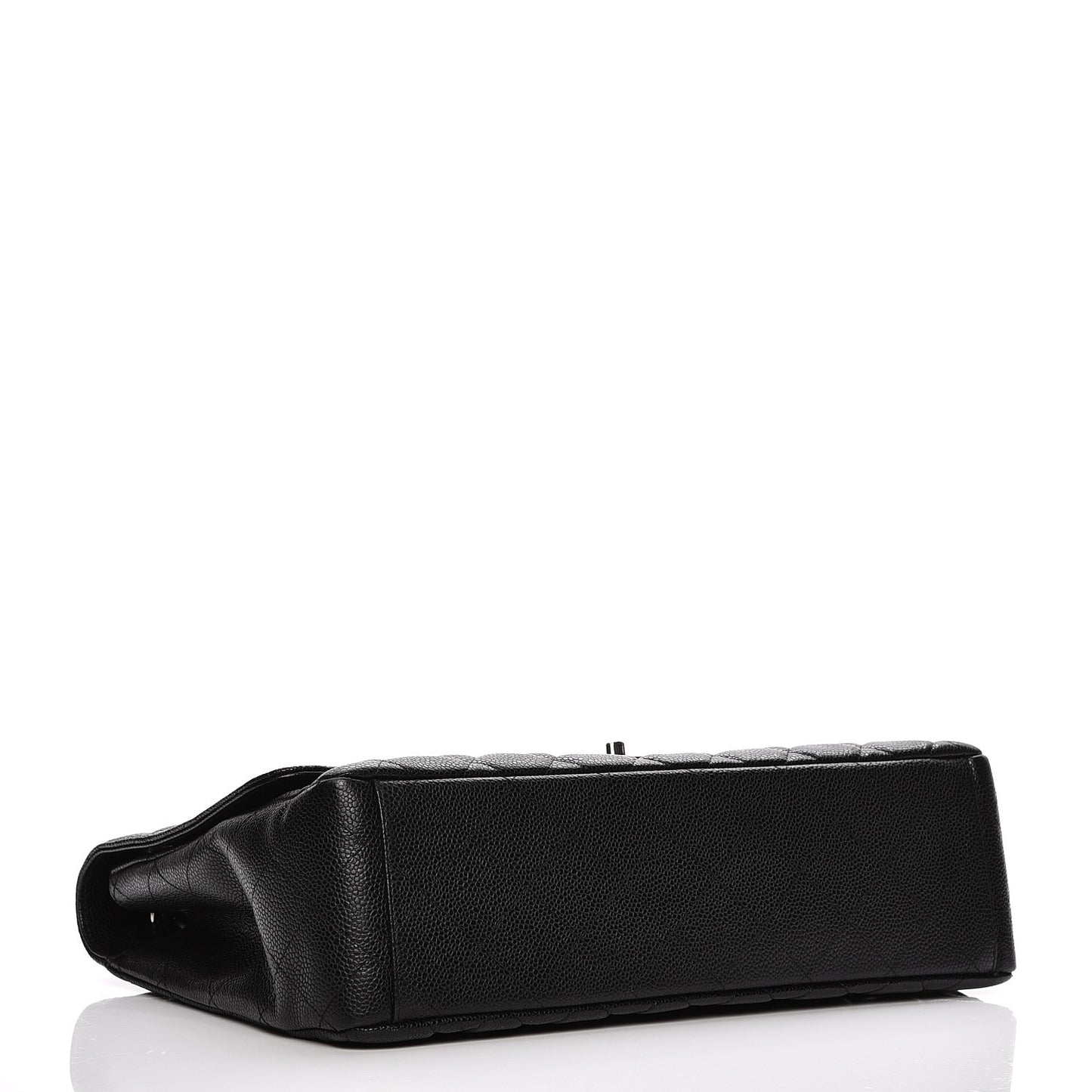 Caviar Quilted Maxi Single Flap Black