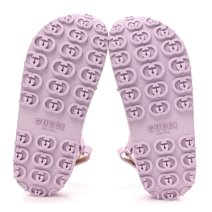 Gucci Soft Rubber Horsebit Touch Womens Strapped Sandals 36 Talc Pink 6 of 10
